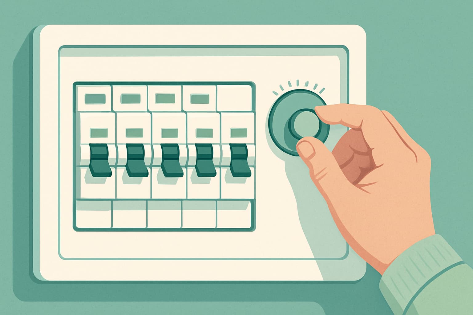 Cuadro eléctrico de una casa con diferencial e ICP